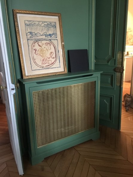 Cache radiateur Laiton brut DITCHE par Dampere