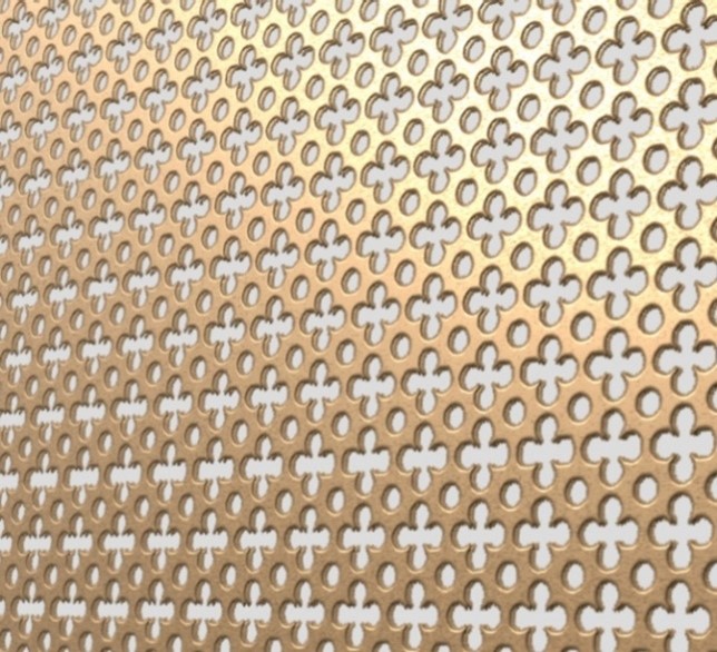 TOLE-PERFOREE-LAITON-DITCHE-CACHE-RADIATEUR-PARIS