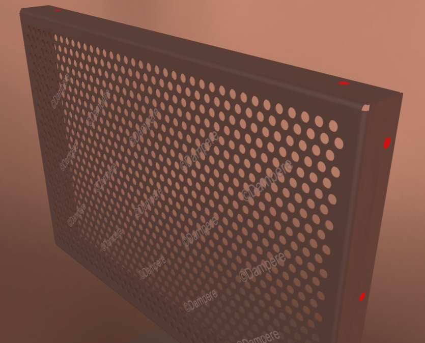 Tole-perforee-R10-T15-pliage-cassette-Dampere